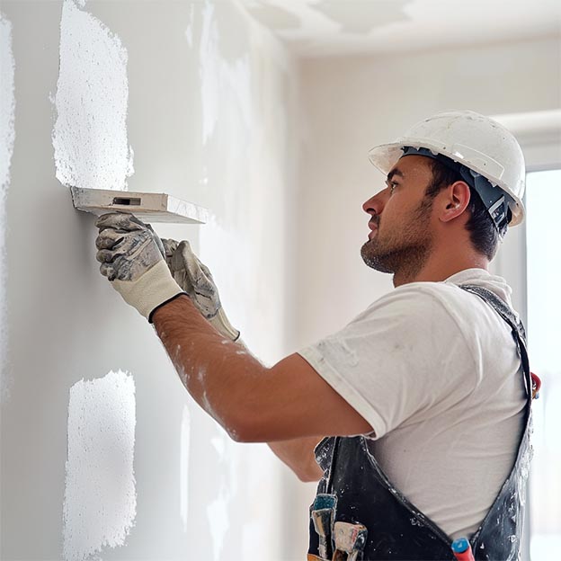 Residential drywall finishing with smooth level 5 texture